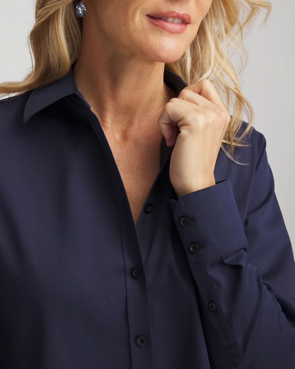 Chico's Women | No Iron™ Stretch Shirt CLASSIC NAVY