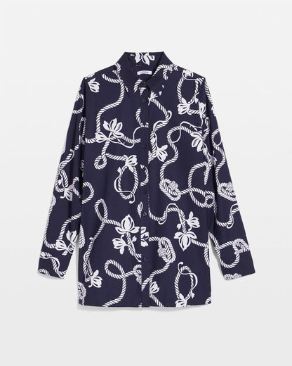 Chico's Women | No Iron™ Rope Print Tunic PASSPORT BLUE