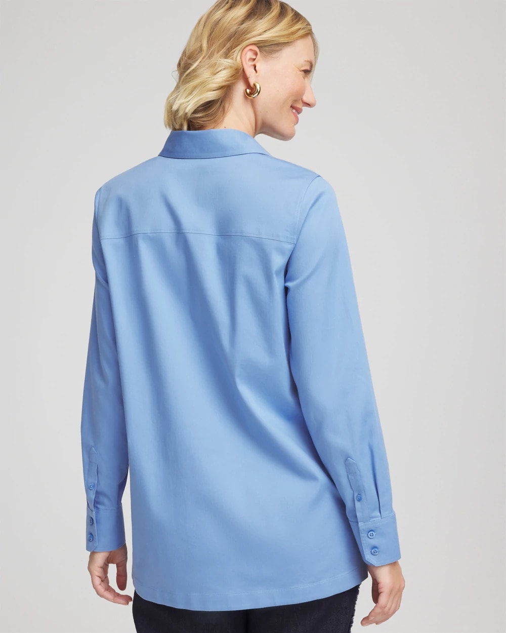 Chico's Women | No Iron™ Stretch Tunic TIDAL BLUE