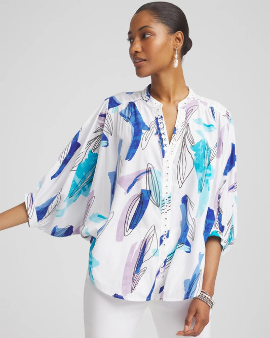 Chico's Women | Batwing Sleeve Top PARADISO BLUE