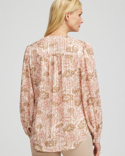 Chico's Women | Revival Bloom Chiffon Blouse BLUSHED