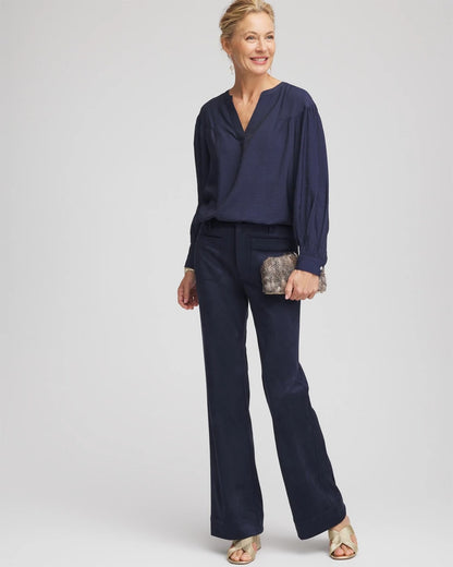 Chico's Women | Woven Relaxed-Fit Shirt PASSPORT BLUE