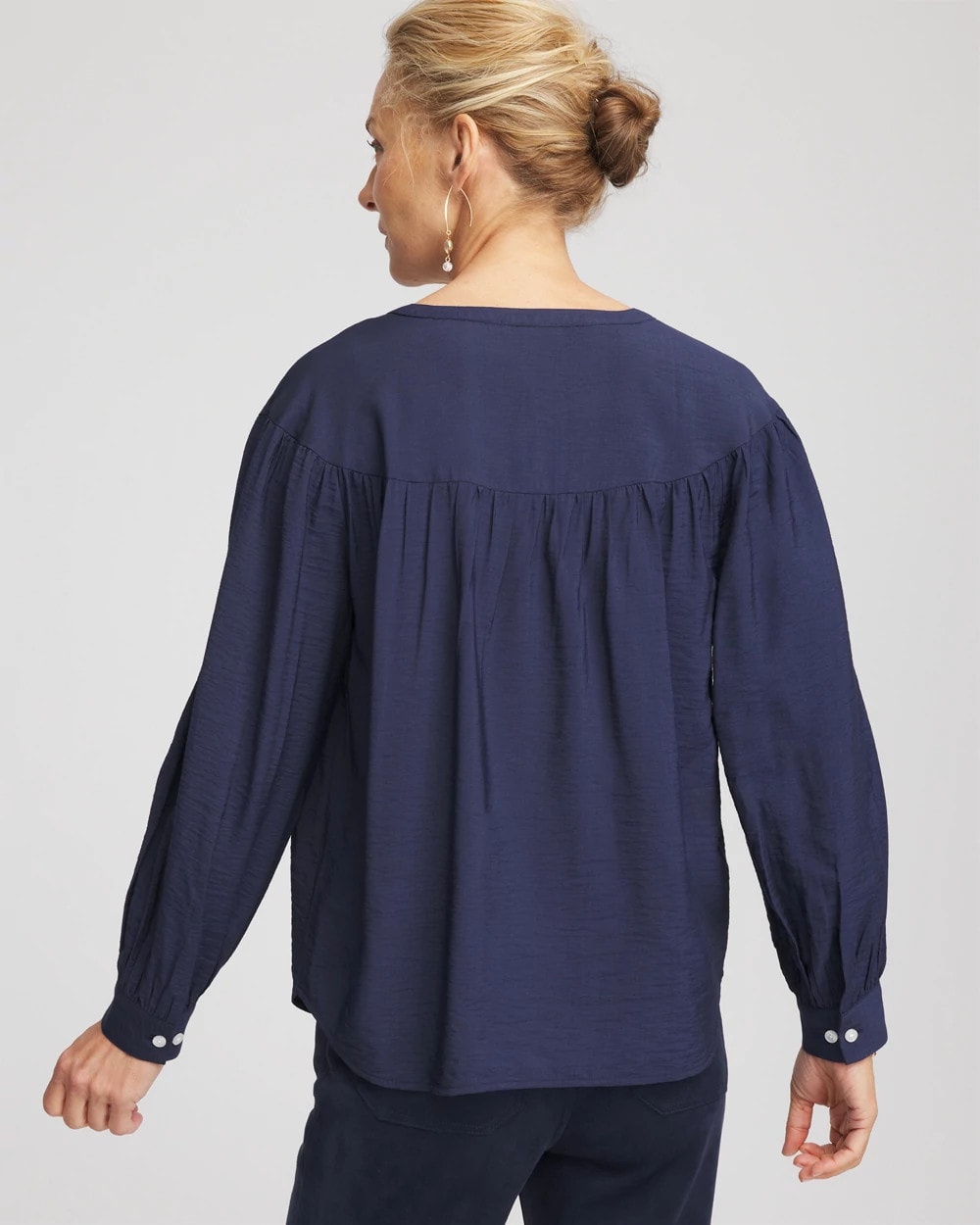 Chico's Women | Woven Relaxed-Fit Shirt PASSPORT BLUE