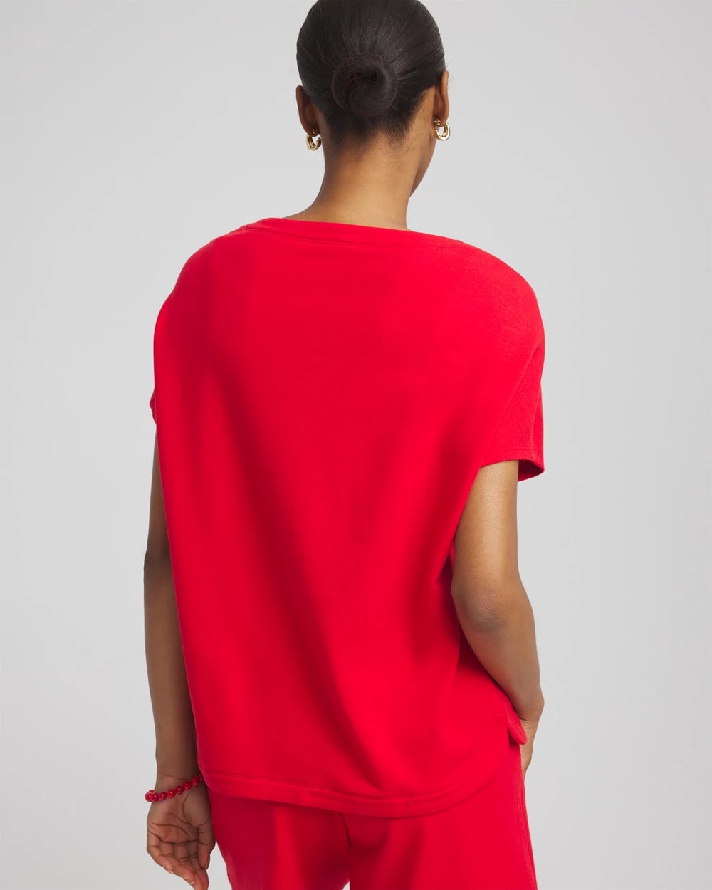 Chico's Women | Zenergy® French Terry Pocket Shirt RED GLOW