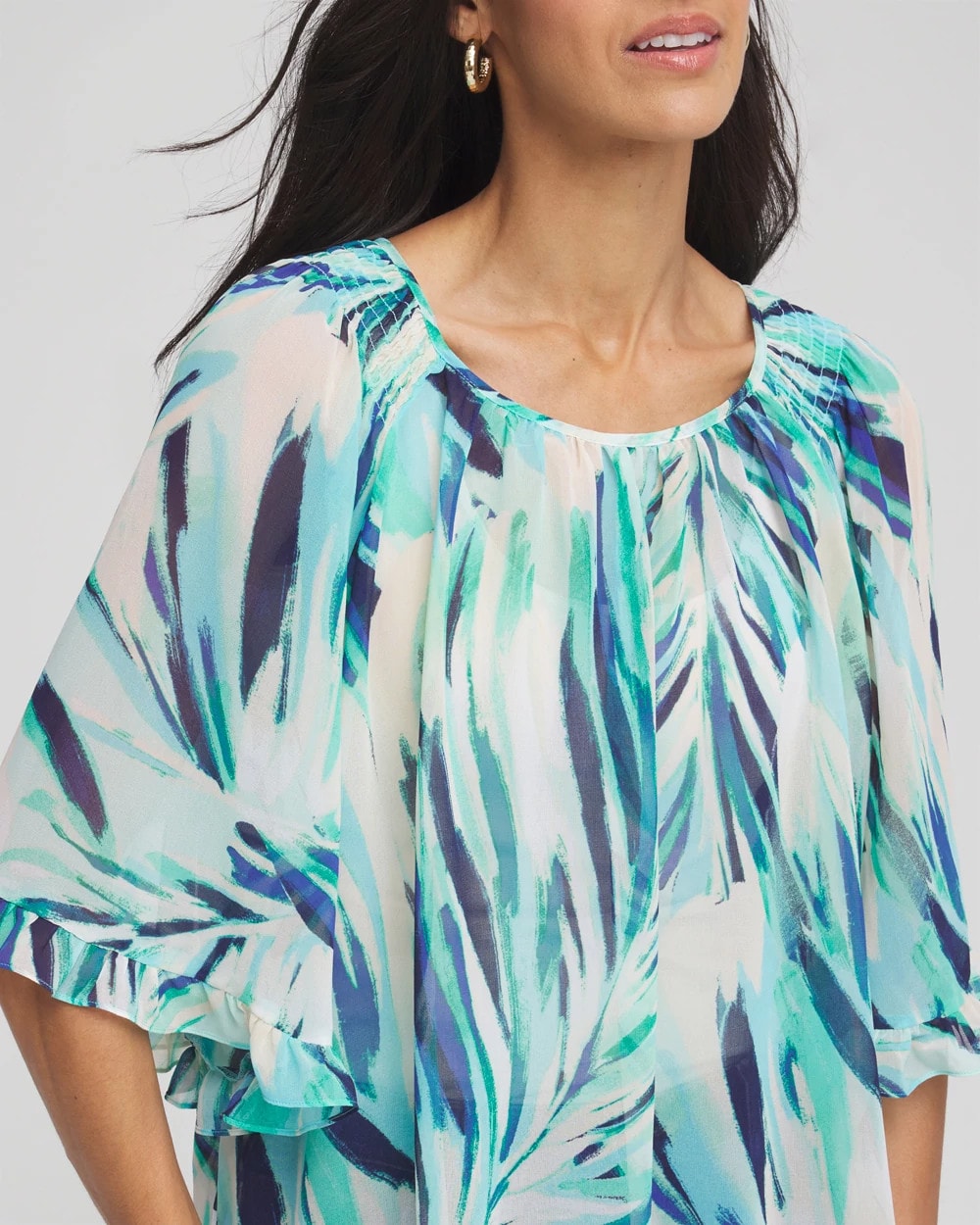 Chico's Women | Georgette Batwing Blouse SEASPRAY