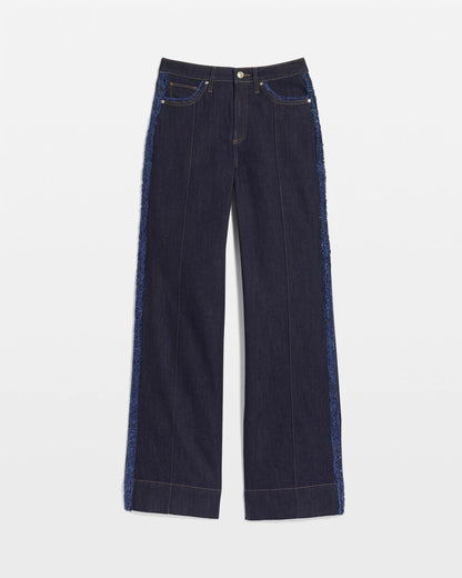 Chico's Women | Frayed High-Rise Wide-Leg Jeans CEDAR RINSE