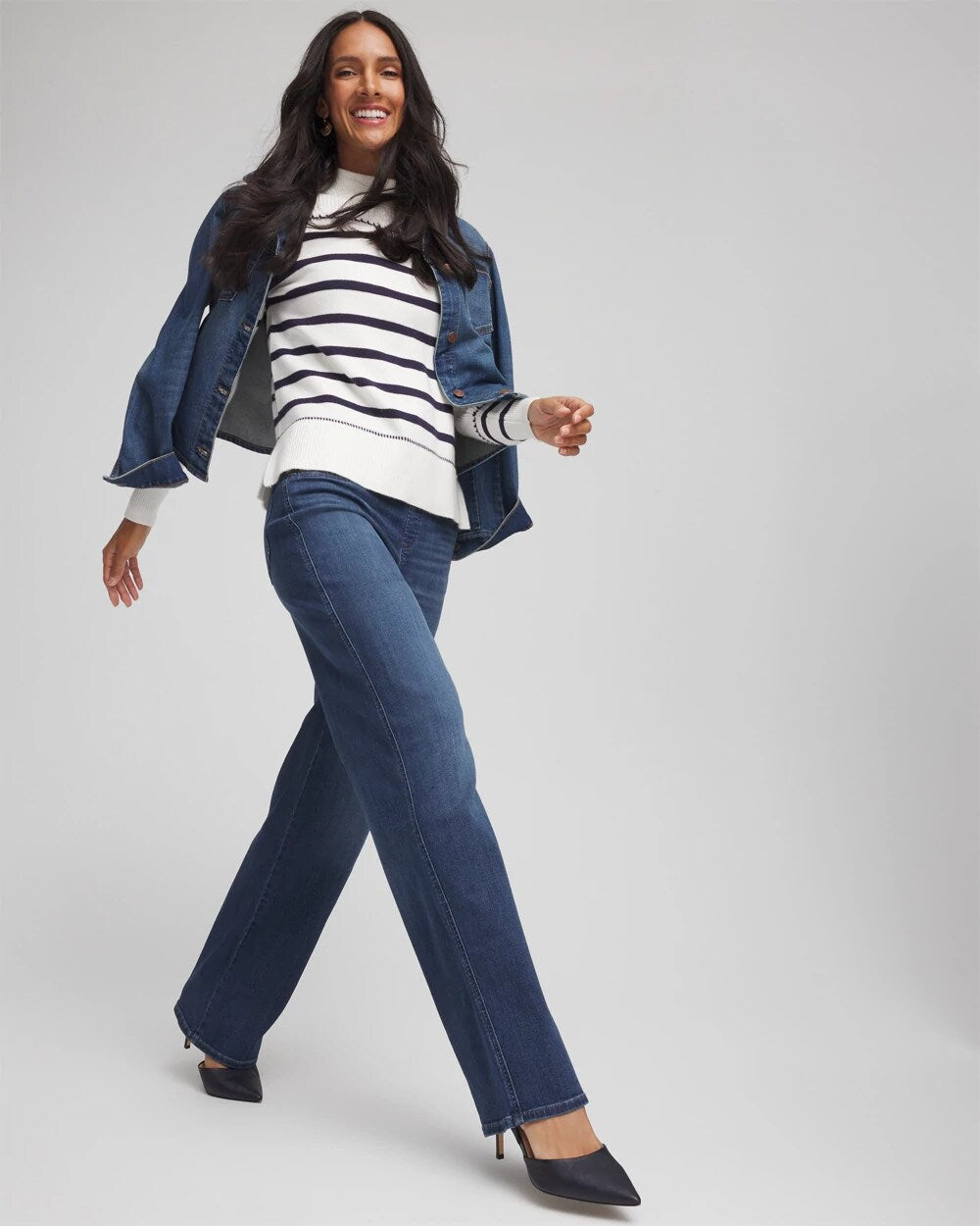 Chico's Women | Pull On Wide Jean ALEAH INDIGO