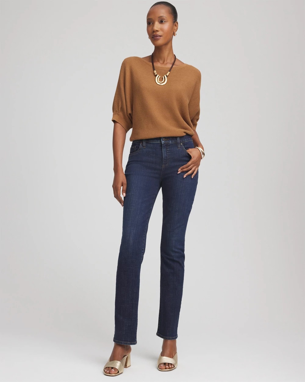 Chico's Women | Girlfriend Slim Full-Length Jeans DARK SAPPHIRE INDIGO