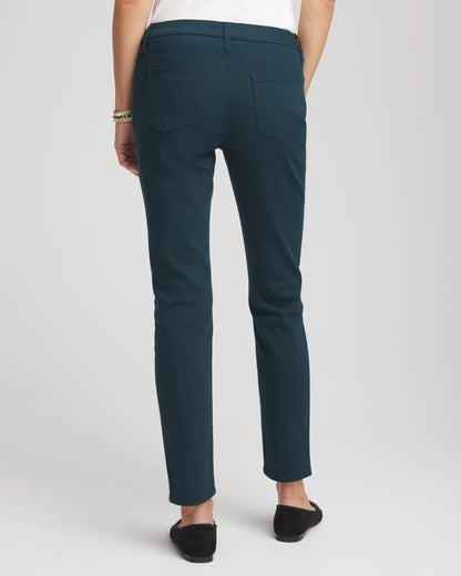Chico's Women | Girlfriend Slim Ankle Jeans TEAL SHADOW
