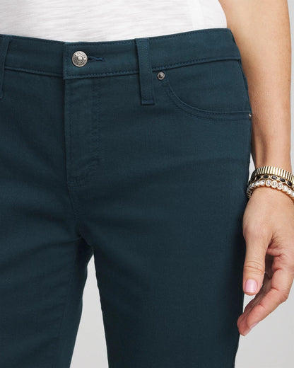 Chico's Women | Girlfriend Slim Ankle Jeans TEAL SHADOW
