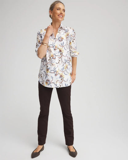 Chico's Women | Girlfriend Slim Full-Length Jeans COCOA BEAN