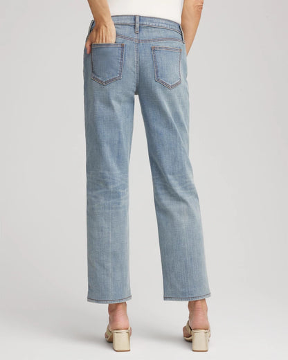 Chico's Women | Girlfriend Straight Ankle Jeans AZZURRO INDIGO