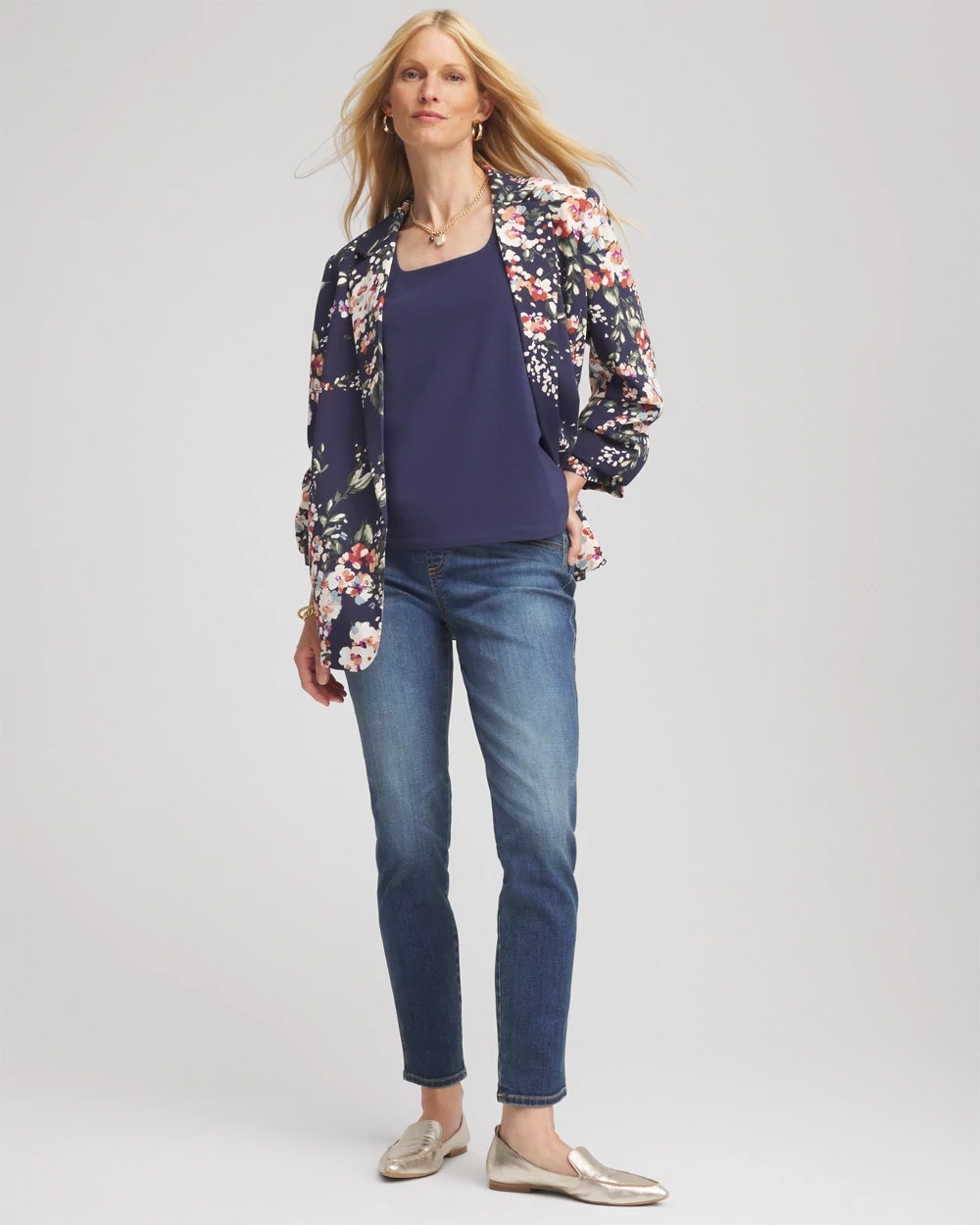 Chico's Women | Pull-On Slim Ankle Jeggings SANTORINI INDIGO