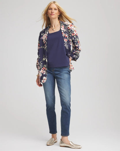 Chico's Women | Pull-On Slim Ankle Jeggings SANTORINI INDIGO