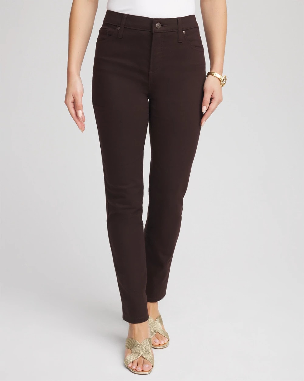 Chico's Women | Girlfriend Slim Ankle Jeans COCOA BEAN