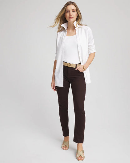 Chico's Women | Girlfriend Slim Ankle Jeans COCOA BEAN