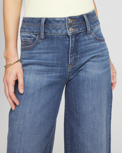 Chico's Women | Double Stitch Wide-Leg Cropped Pants CAYMAN INDIGO