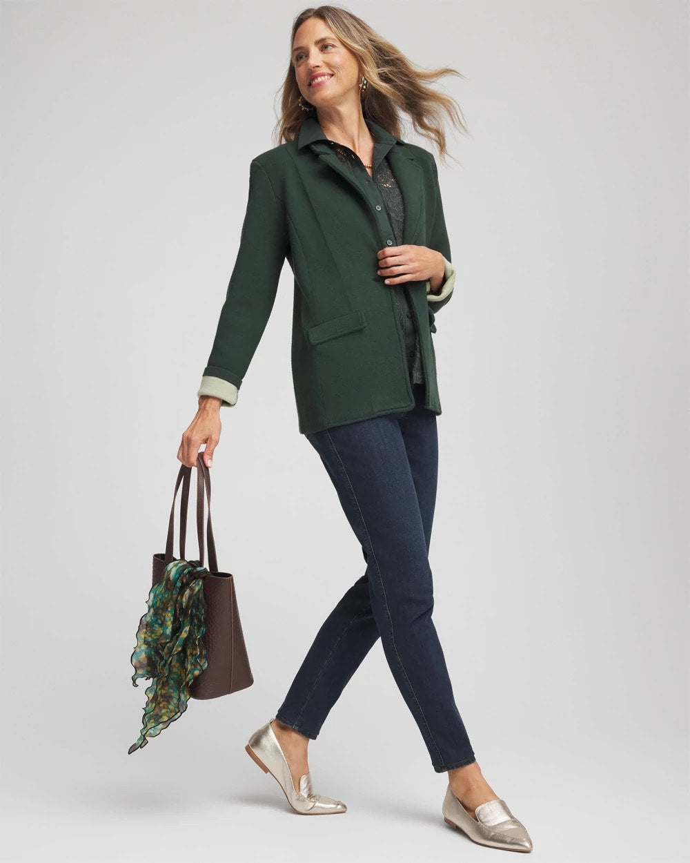 Chico's Women | Pull-On Slim Ankle Jeggings DARK RAINIER INDIGO