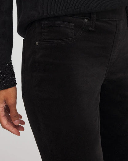 Chico's Women | Velveteen Pull-On Flared Jeans BLACK