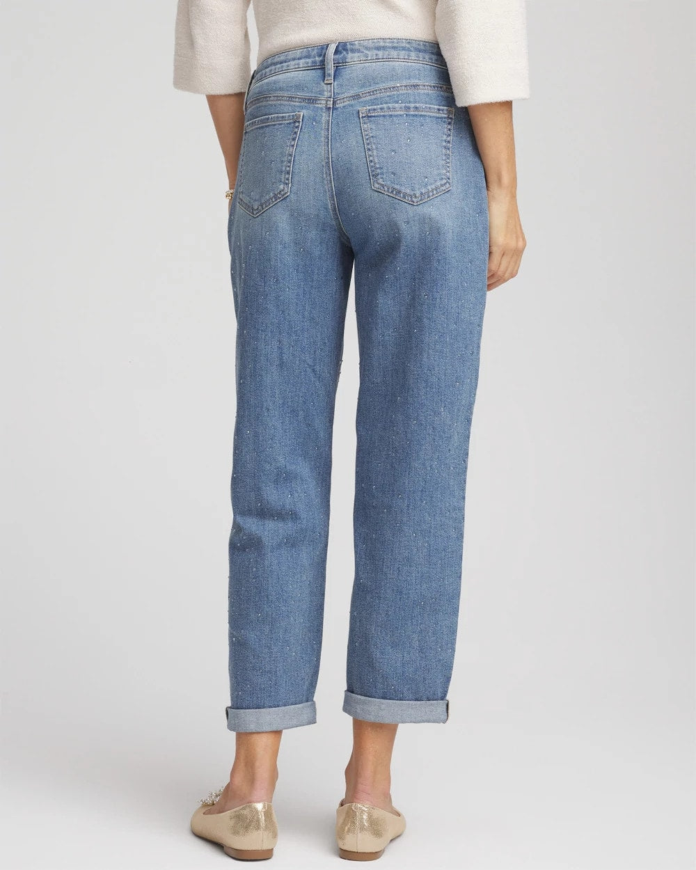 Chico's Women | Dewdrop Boyfriend Cropped Jeans OSLO INDIGO
