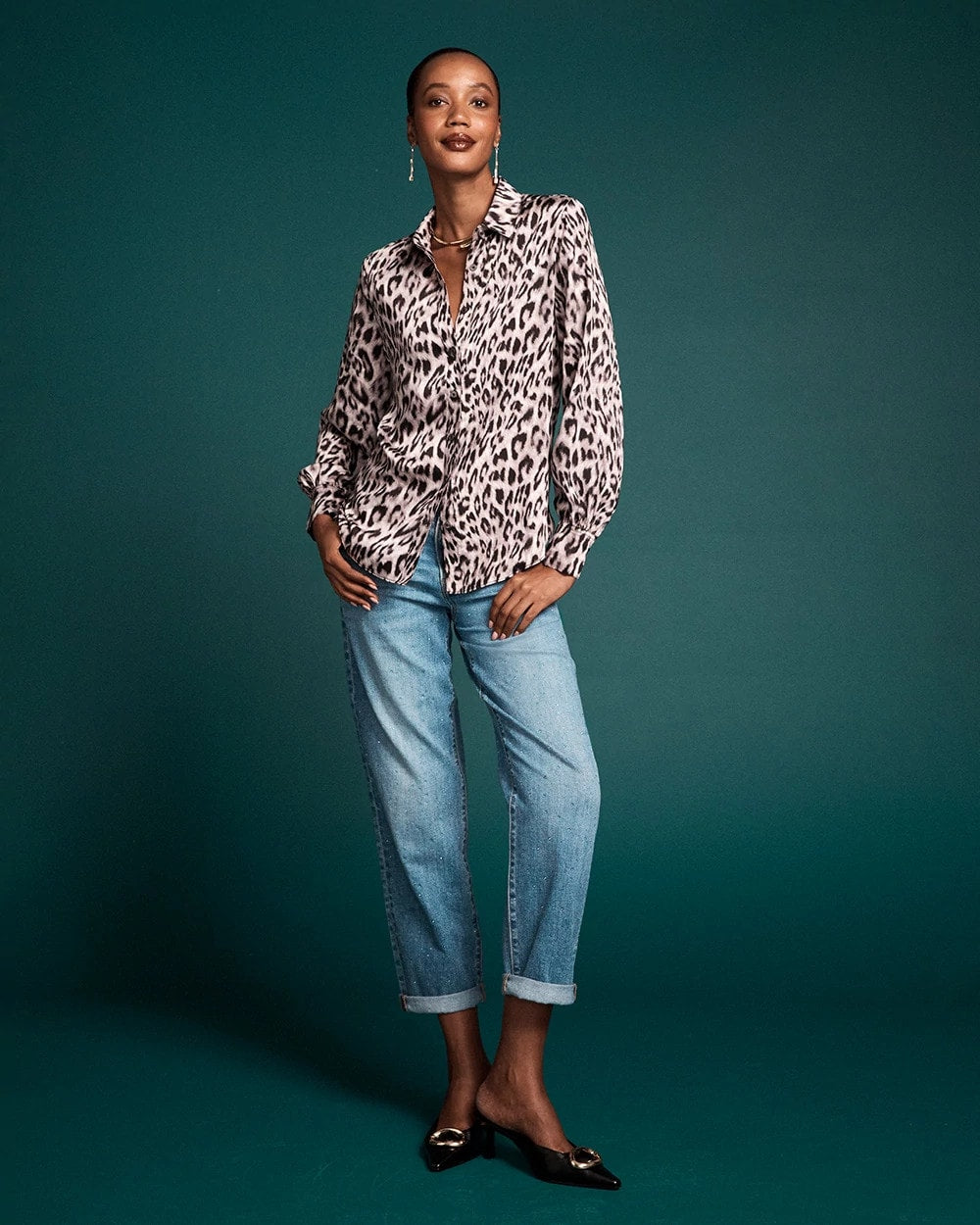 Chico's Women | Dewdrop Boyfriend Cropped Jeans OSLO INDIGO