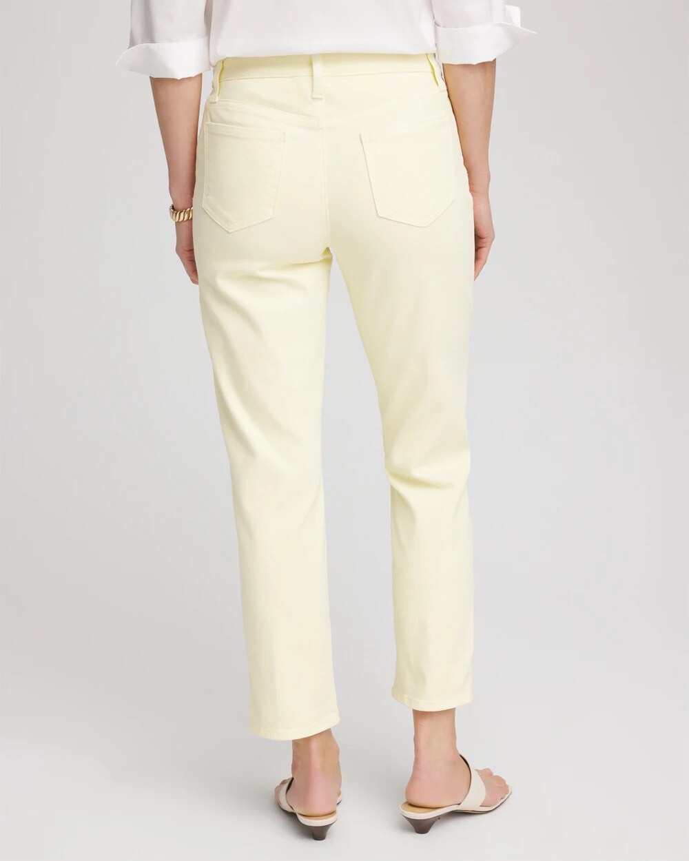 Chico's Women | Girlfriend Cropped Jeans PANNA COTTA
