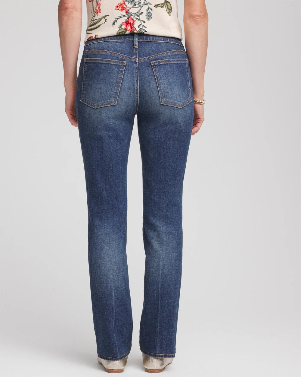Chico's Women | Pull-On Straight Jeans SANTORINI INDIGO