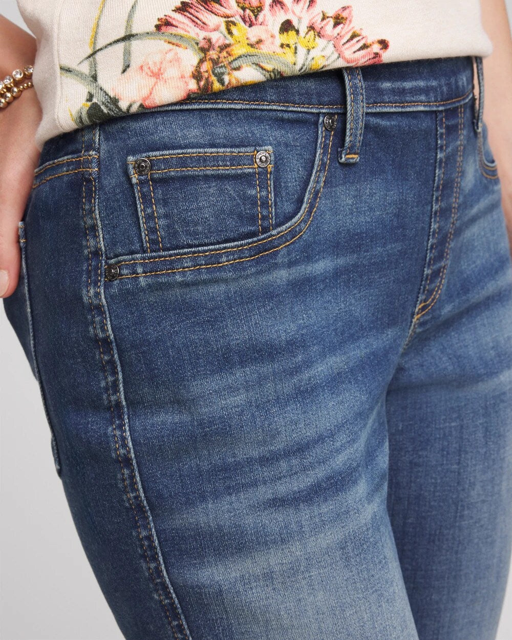 Chico's Women | Pull-On Straight Jeans SANTORINI INDIGO
