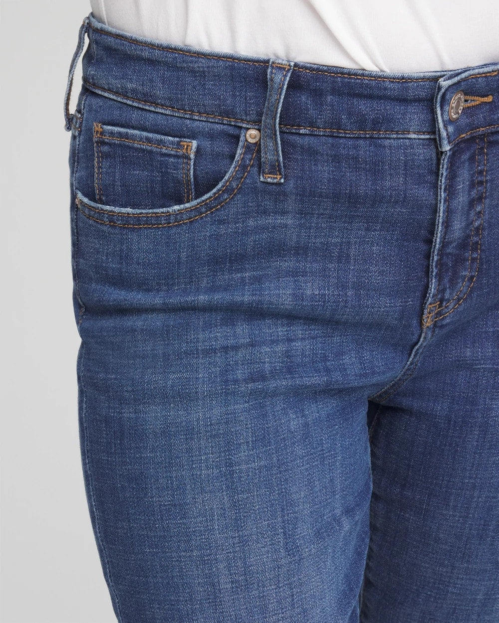 Chico's Women | Girlfriend Slim Frayed Ankle Jeans KAILUA INDIGO