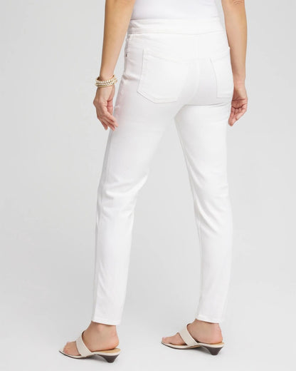 Chico's Women | No Stain Pull-On Ankle Jeggings ALABASTER