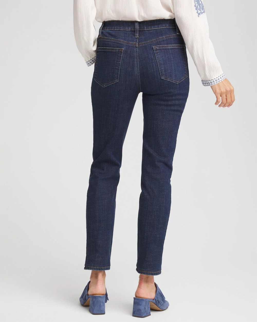 Chico's Women | Girlfriend Slim Ankle Jeans DARK SAPPHIRE INDIGO