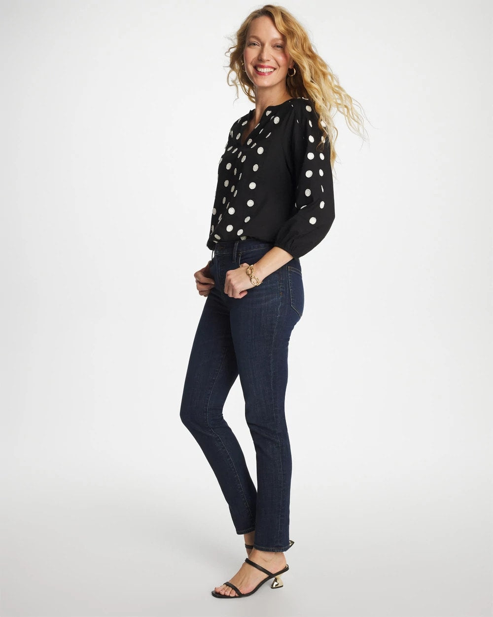Chico's Women | Girlfriend Slim Ankle Jeans DARK SAPPHIRE INDIGO