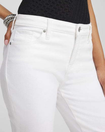 Chico's Women | No Stain Girlfriend Cropped Jeans ALABASTER