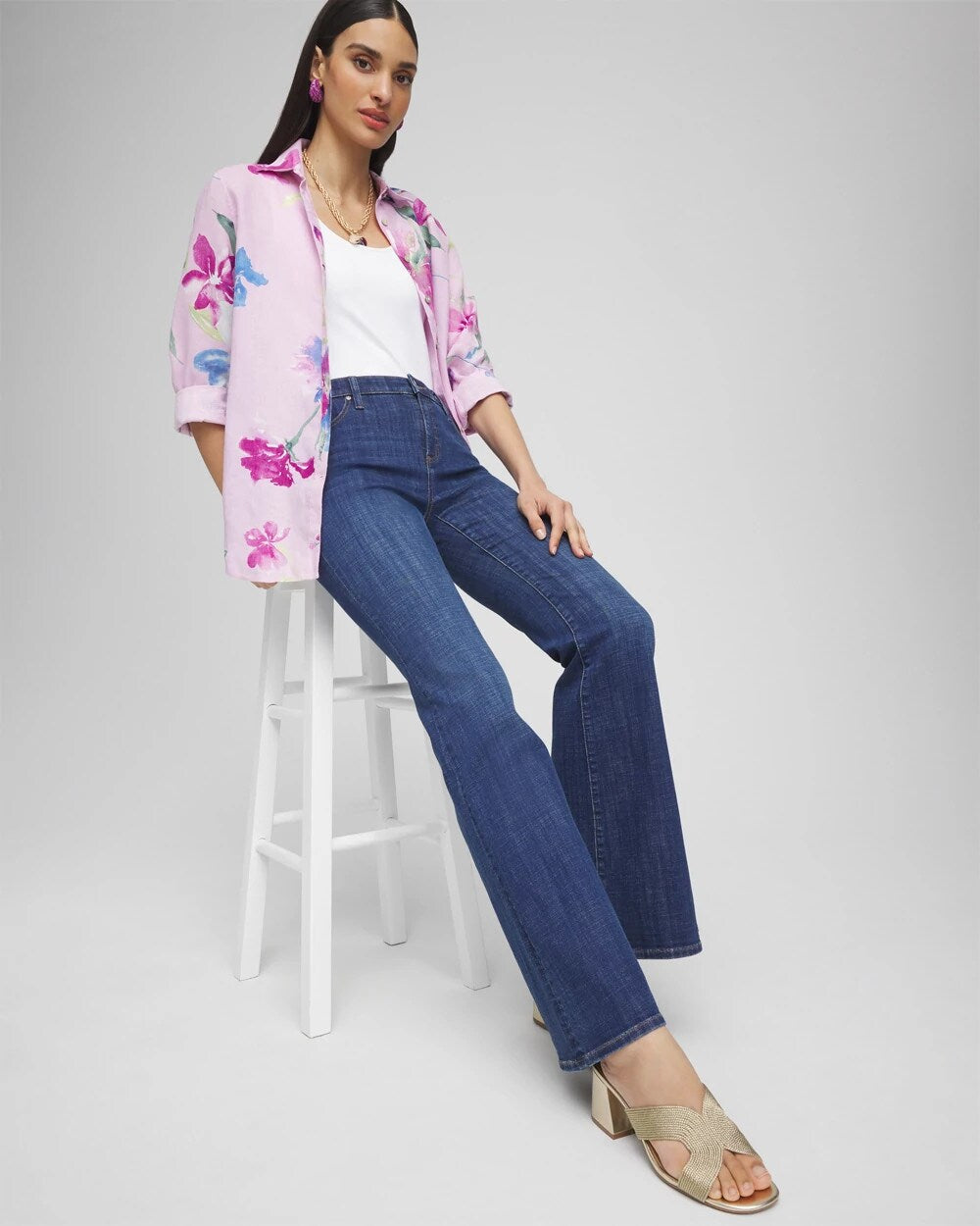 Chico's Women | Girlfriend Flare Jeans CARINA INDIGO