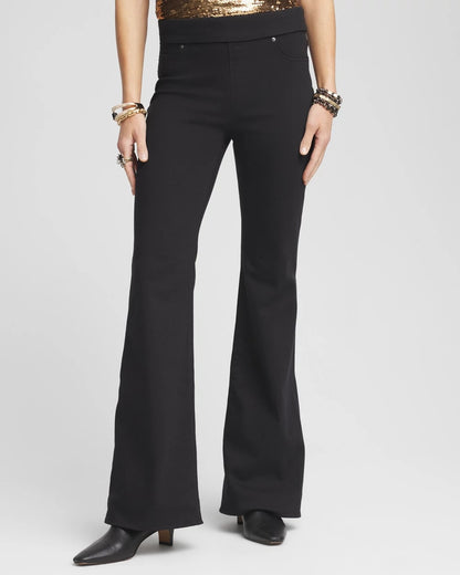 Chico's Women | Pull On Flare Jeggings BLACK