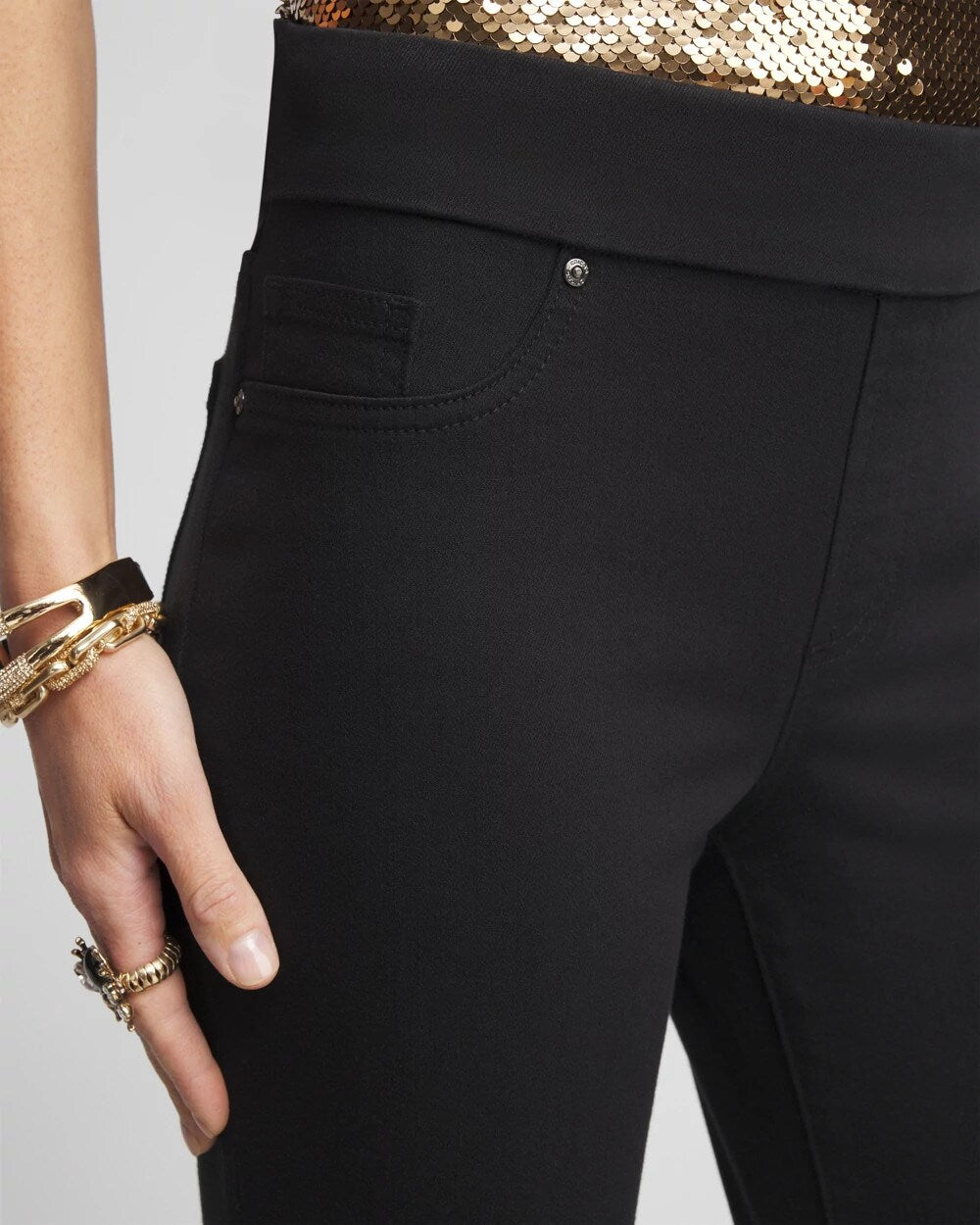 Chico's Women | Pull On Flare Jeggings BLACK
