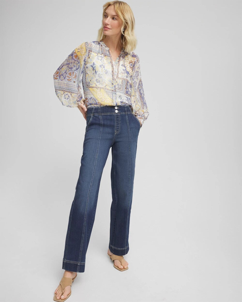 Chico's Women | Pull-On Wide-Leg Jeans ALORA INDIGO