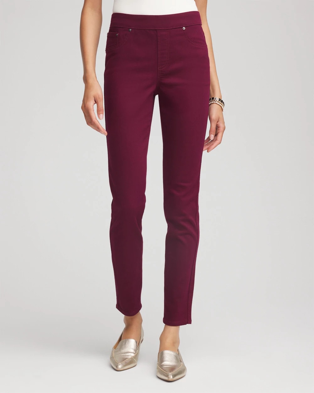 Chico's Women | Modern Pull-On Ankle Jeggings DEEP CHIANTI
