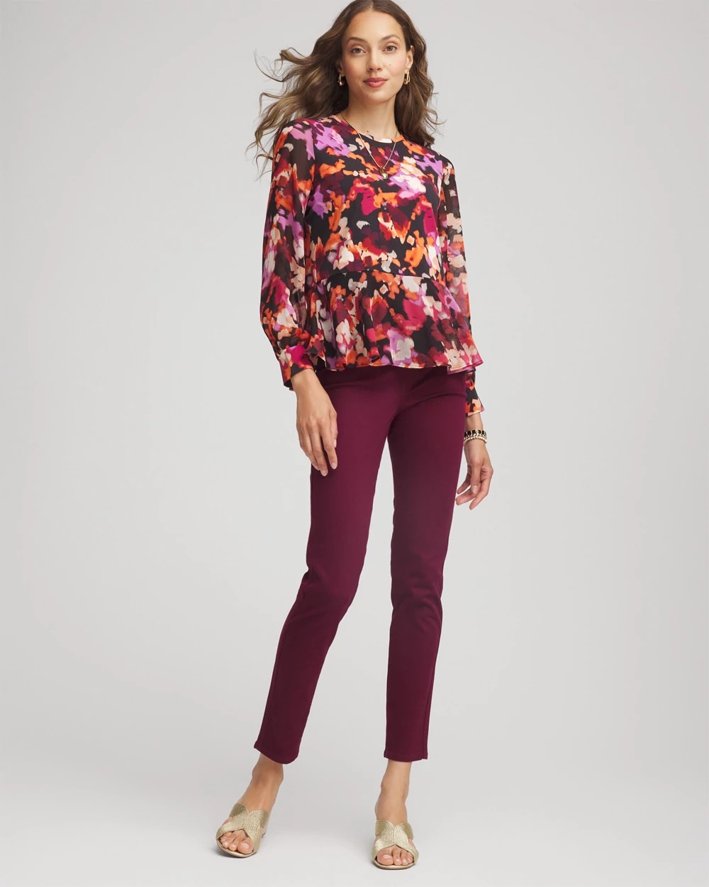 Chico's Women | Modern Pull-On Ankle Jeggings DEEP CHIANTI