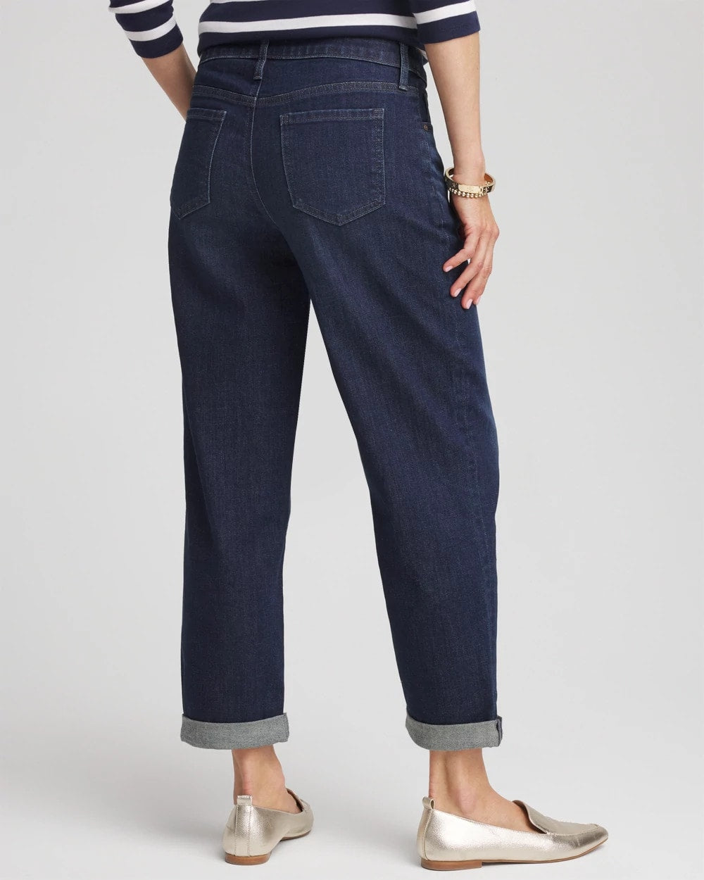 Chico's Women | Cropped Boyfriend Jeans ARIEL SEA INDIGO
