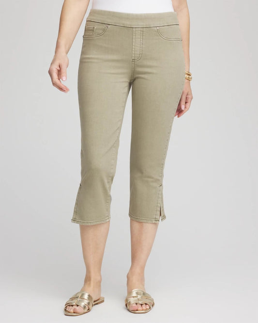 Chico's Women | 19" Pull-on Capri Jeans WASHED SAGE