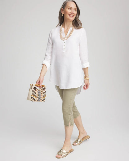 Chico's Women | 19" Pull-on Capri Jeans WASHED SAGE