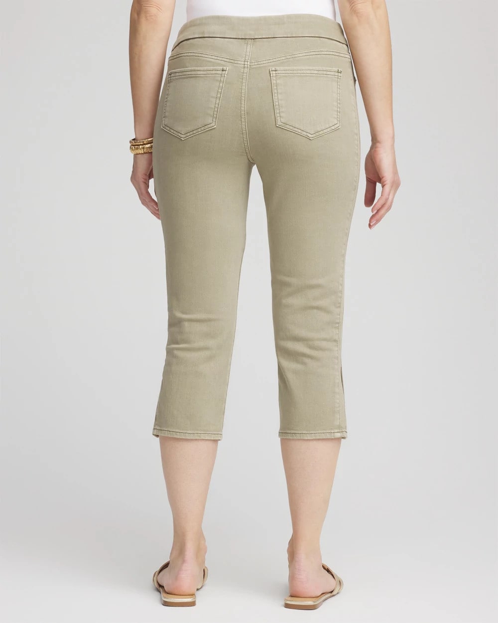 Chico's Women | 19" Pull-on Capri Jeans WASHED SAGE