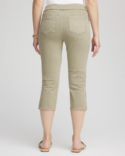 Chico's Women | 19" Pull-on Capri Jeans WASHED SAGE