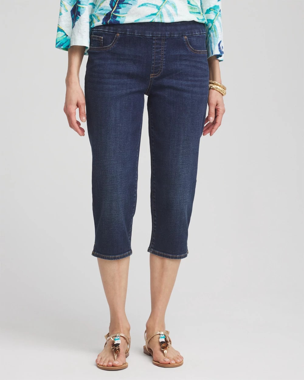 Chico's Women | 17" Pull on Capris LUNABELLE INDIGO