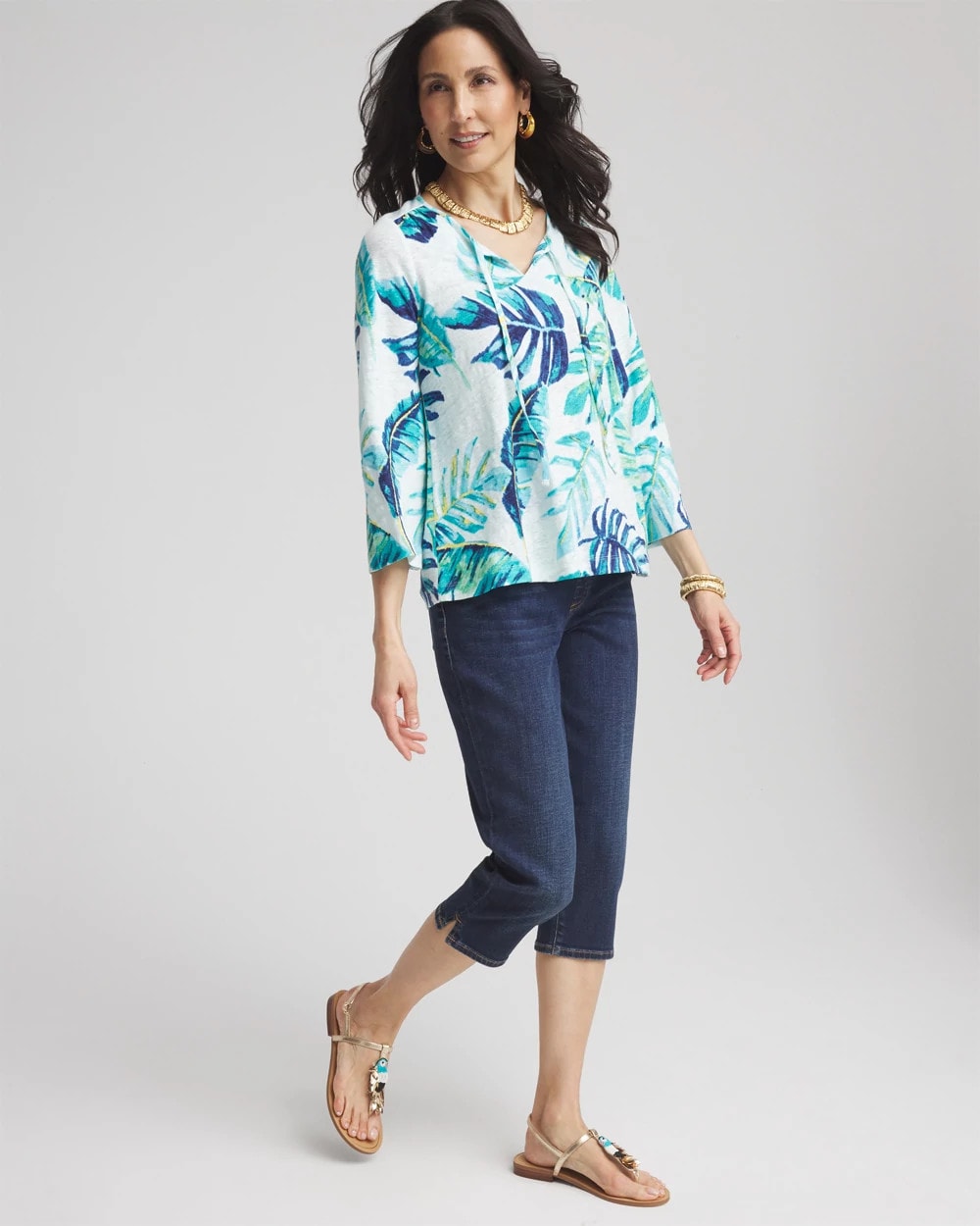 Chico's Women | 17" Pull on Capris LUNABELLE INDIGO