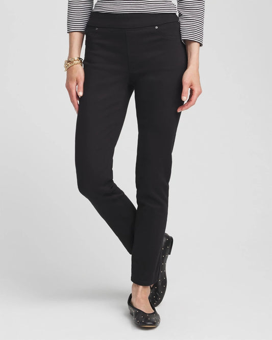 Chico's Women | Denim Pull-On Ankle Jeggings BLACK