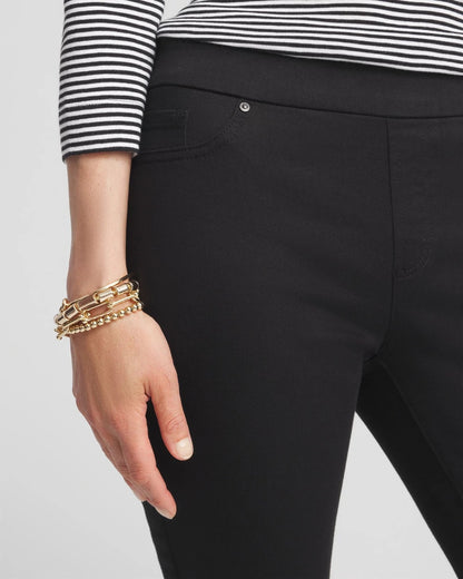 Chico's Women | Denim Pull-On Ankle Jeggings BLACK