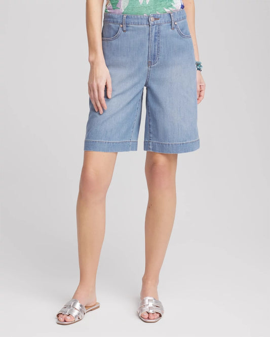 Chico's Women | Lightweight Summer Jean Shorts CARESSA INDIGO
