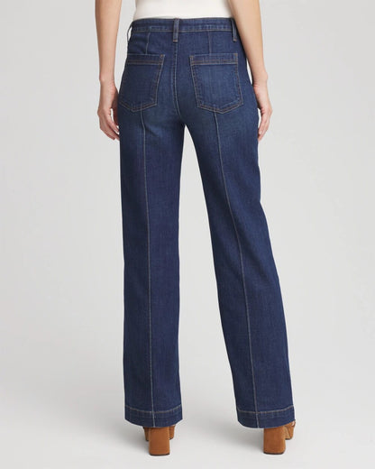 Chico's Women | High-Rise Straight Fit Jeans BISCAYNE INDIGO